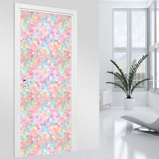 Vinilo Adhesivo para puerta - Motivos geométricos