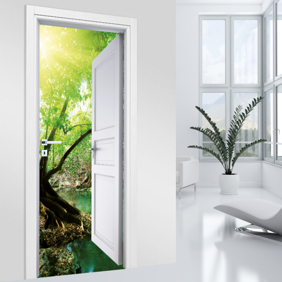Vinilo Adhesivo para puerta - Naturaleza