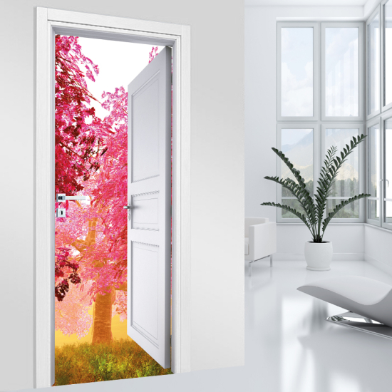 Vinilo Adhesivo para puerta - Naturaleza