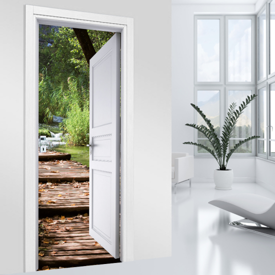 Vinilo Adhesivo para puerta - Naturaleza