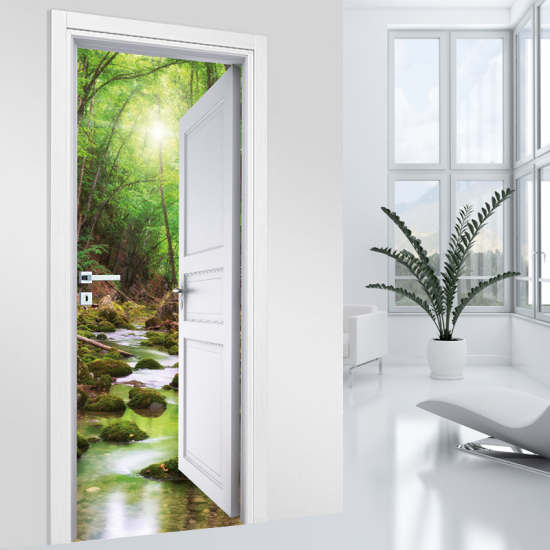 Vinilo Adhesivo para puerta - Naturaleza