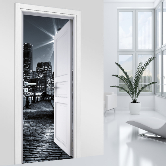 Vinilo Adhesivo para puerta - Noche
