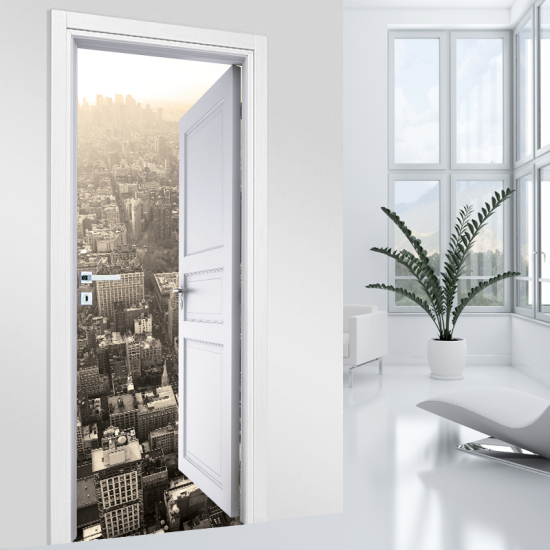 Vinilo Adhesivo para puerta - Nueva York