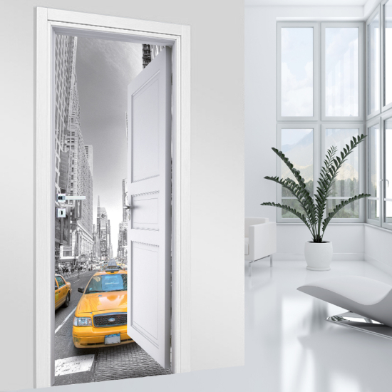 Vinilo Adhesivo para puerta - Nueva York