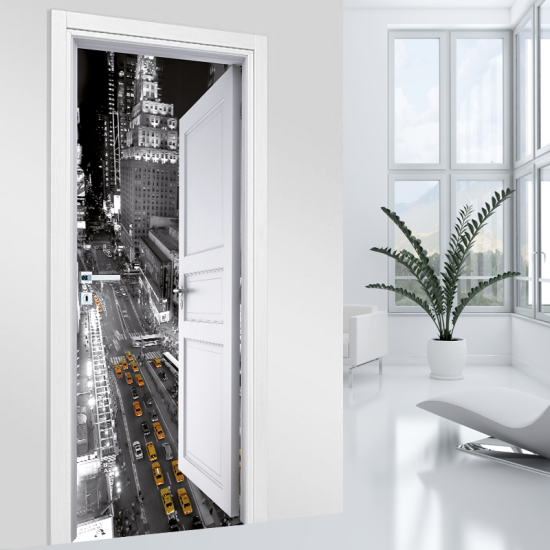 Vinilo Adhesivo para puerta - Nueva York