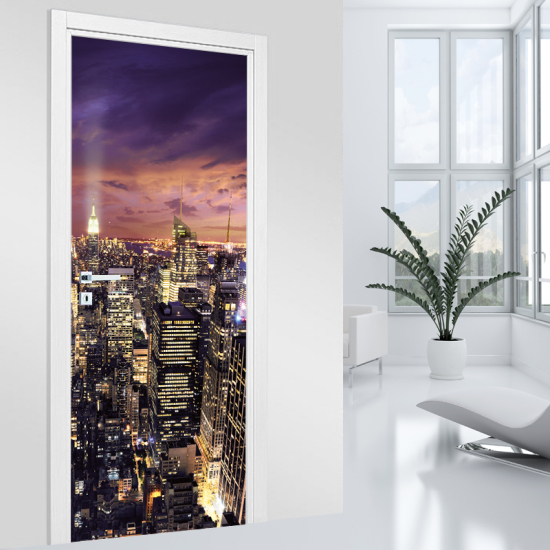 Vinilo Adhesivo para puerta - Nueva York