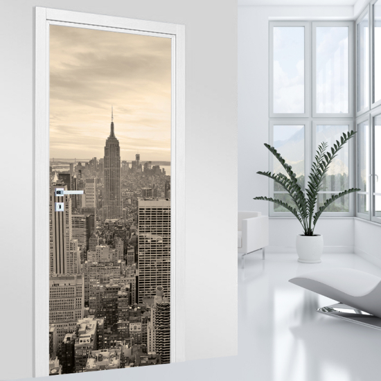 Vinilo Adhesivo para puerta - Nueva York