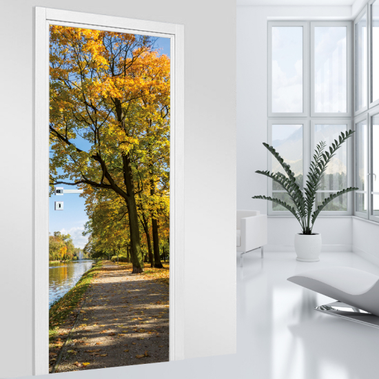 Vinilo Adhesivo para puerta - Orilla del Lago