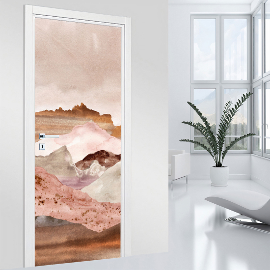 Vinilo Adhesivo para puerta - Paisaje abstracto