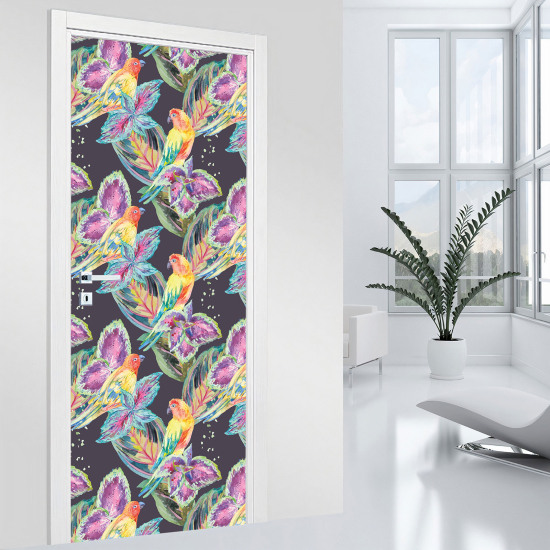 Vinilo Adhesivo para puerta - Pájaros