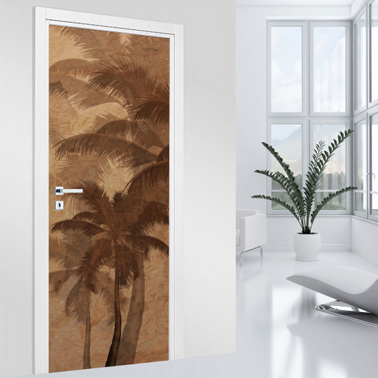 Vinilo Adhesivo para puerta - Palmeras