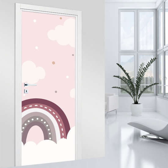 Vinilo Adhesivo para puerta para niños - Infantil - Arcoíris
