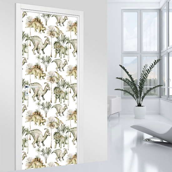 Vinilo Adhesivo para puerta para niños - Infantil - Dinosaurios