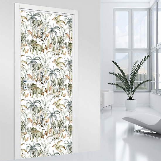 Vinilo Adhesivo para puerta para niños - Infantil - Dinosaurios