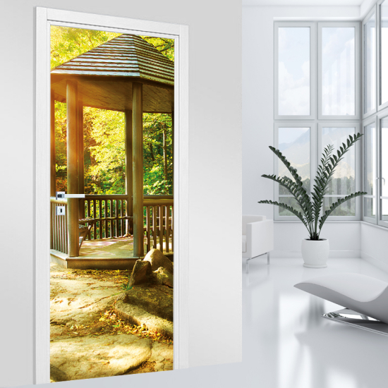 Vinilo Adhesivo para puerta - Pérgola