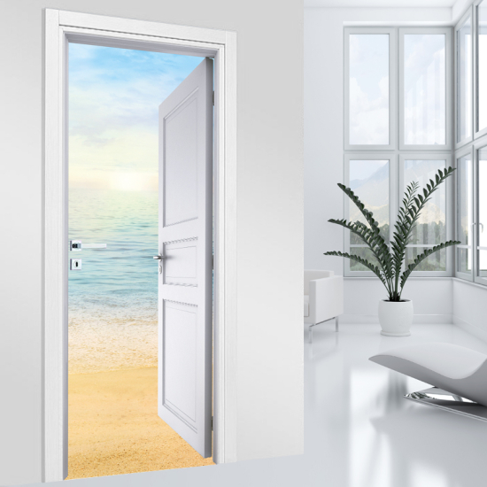 Vinilo Adhesivo para puerta - Playa