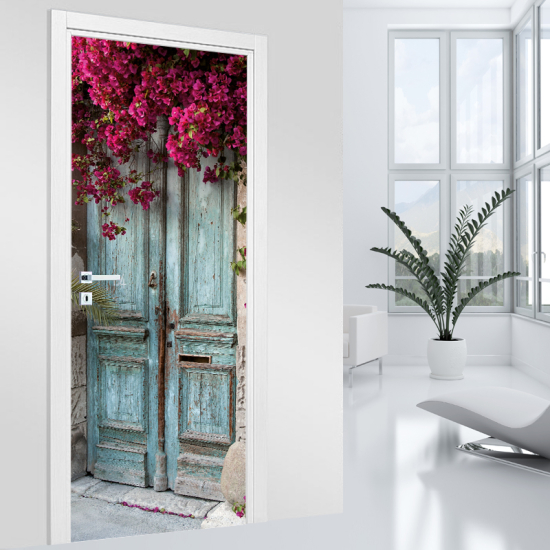 Vinilo Adhesivo para puerta - Puerta Florida