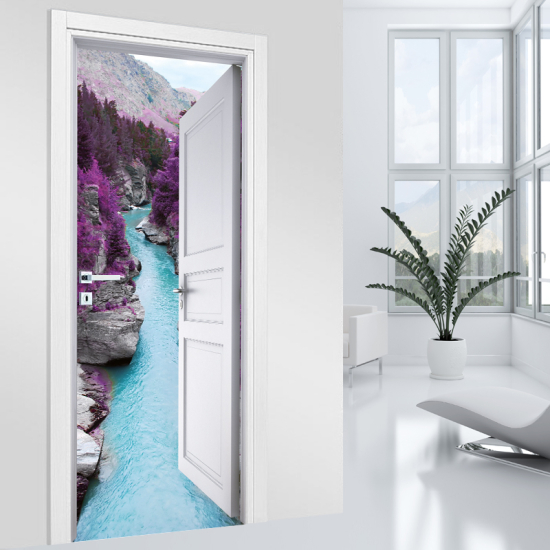 Vinilo Adhesivo para puerta - Río