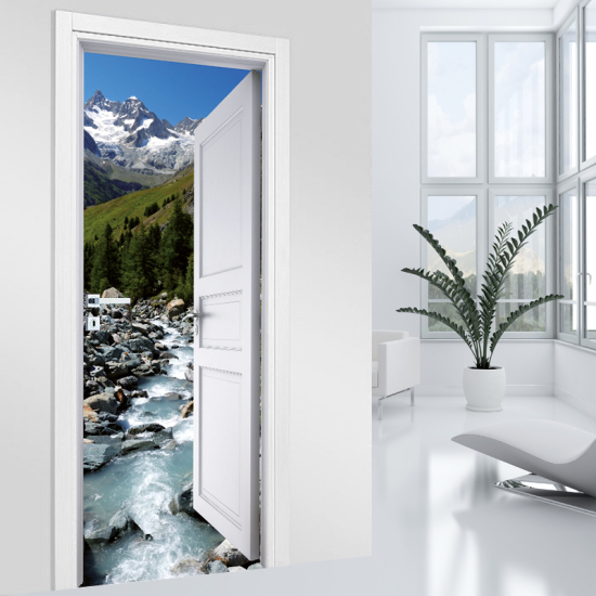 Vinilo Adhesivo para puerta - Río