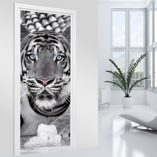 Vinilo Adhesivo para puerta - Tigre
