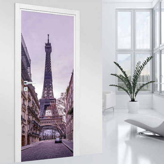 Vinilo Adhesivo para puerta - Torre Eiffel