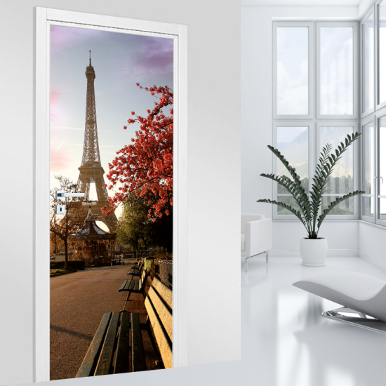 Vinilo Adhesivo para puerta - Torre Eiffel