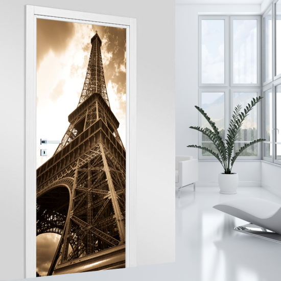 Vinilo Adhesivo para puerta - Torre Eiffel