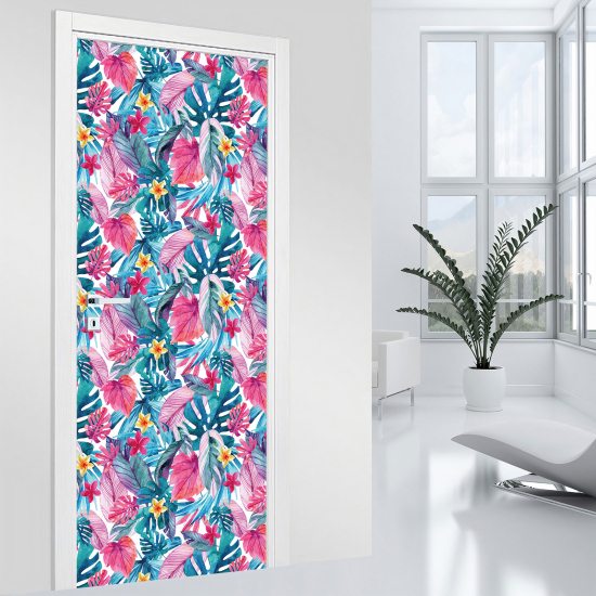 Vinilo Adhesivo para puerta - Tropical