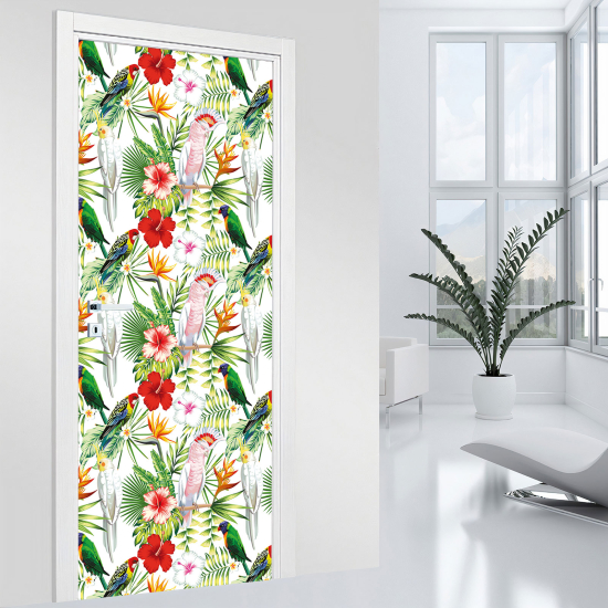 Vinilo Adhesivo para puerta - Tropical