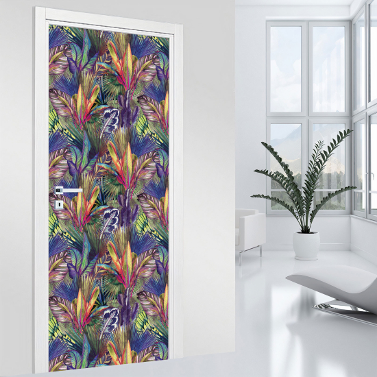 Vinilo Adhesivo para puerta - Tropical