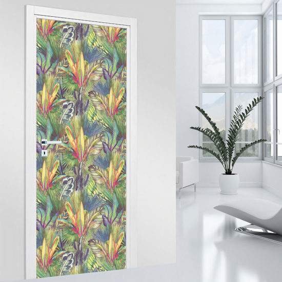 Vinilo Adhesivo para puerta - Tropical
