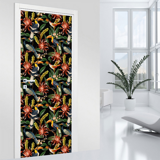 Vinilo Adhesivo para puerta - Tropical