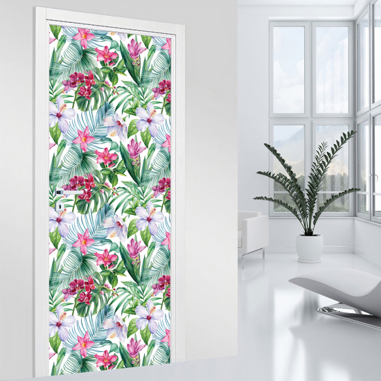 Vinilo Adhesivo para puerta - Tropical