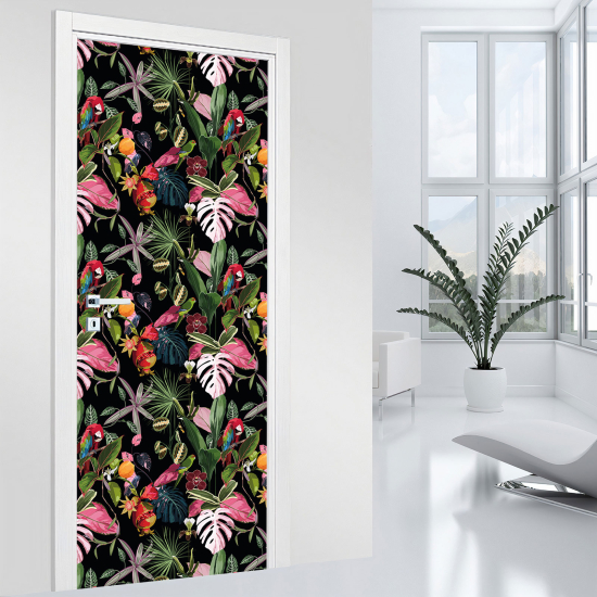 Vinilo Adhesivo para puerta - Tropical