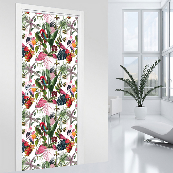 Vinilo Adhesivo para puerta - Tropical