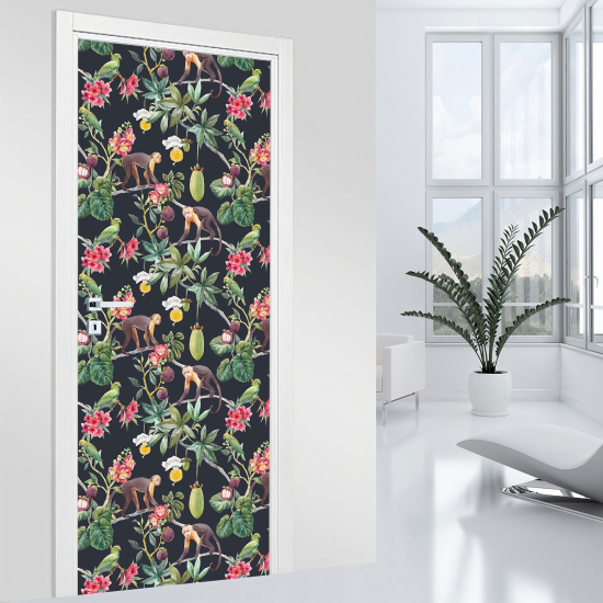 Vinilo Adhesivo para puerta - Tropical