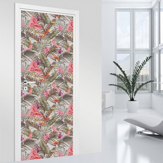 Vinilo Adhesivo para puerta - Tropical