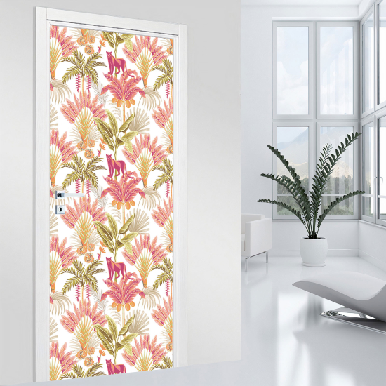 Vinilo Adhesivo para puerta - Tropical