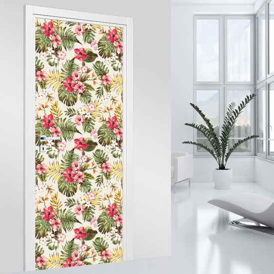 Vinilo Adhesivo para puerta - Tropical