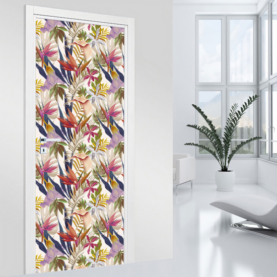 Vinilo Adhesivo para puerta - Tropical