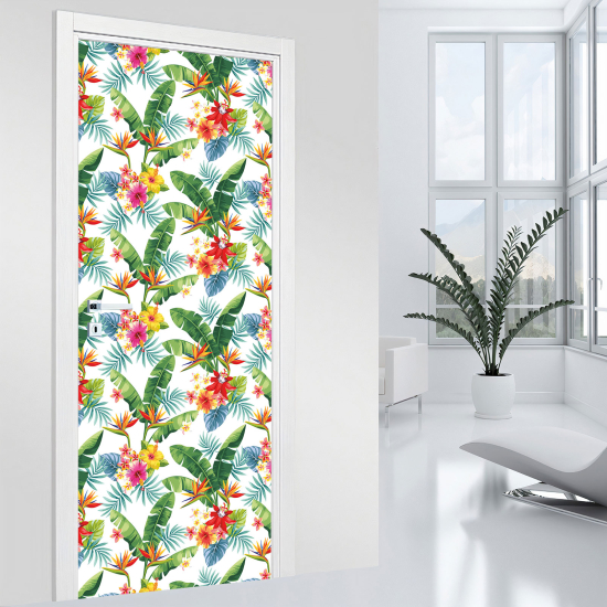 Vinilo Adhesivo para puerta - Tropical