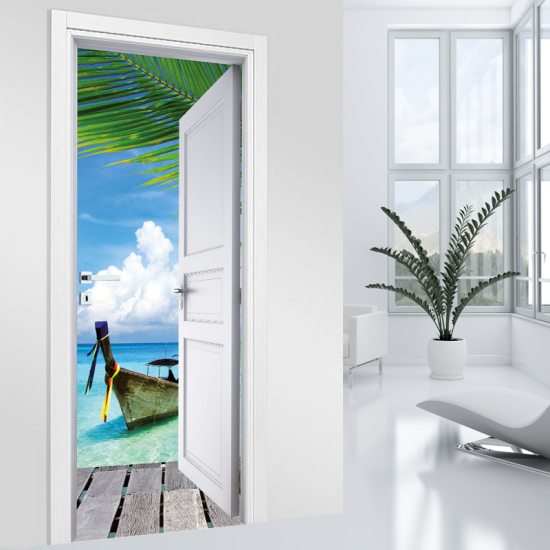 Vinilo Adhesivo para puerta - Trópicos
