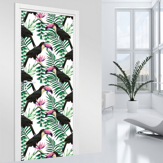 Vinilo Adhesivo para puerta - Tucanes