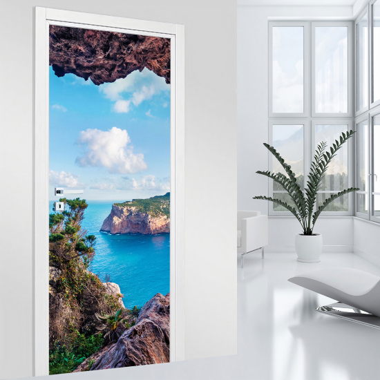 Vinilo Adhesivo para puerta - Vista al Mar