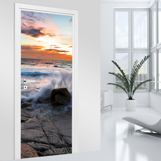 Vinilo Adhesivo para puerta - Vista al Mar