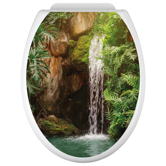 Vinilo Adhesivo para tapa WC - Cascada