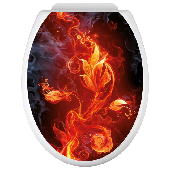 Vinilo Adhesivo para tapa WC - Flor