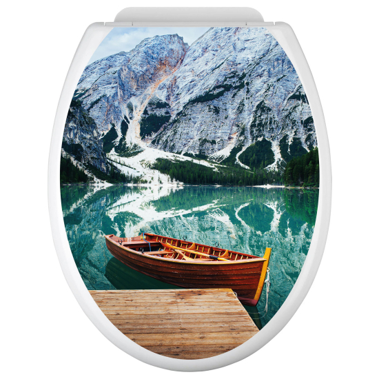 Vinilo Adhesivo para tapa WC - Lago Bateau