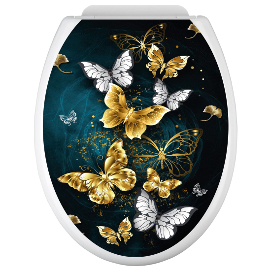 Vinilo Adhesivo para tapa WC - Mariposas