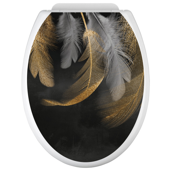 Vinilo Adhesivo para tapa WC - Plumas